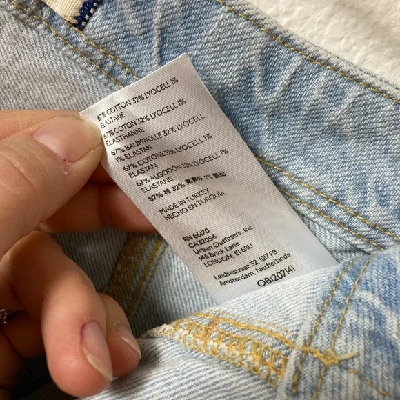 We The Free Florence High waisted Flair Light Wash Jeans 70’s women's Size 29 - Picture 6 of 13